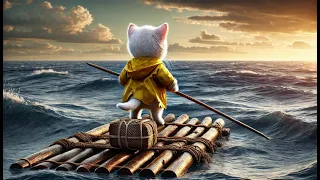 Brave Cat's Miraculous Ocean Adventure Will Amaze You🐱🔥 #cat #ai #cutecat #catlover #kitten