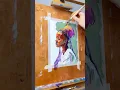 Lagu Colorful Acrylic Portrait practice #art #painting #colorfulart