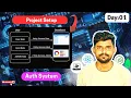 1 Full Stack Auth System Backend Frontend Setup React Tailwind Node MongoDB Day 01