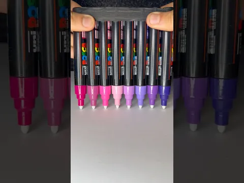 Let’s Activate 8 Paint Markers at Once! 🤩 Night Tones Palette! 🌌