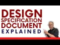 How IT Project Managers use a Design Specifications document to understand what you are building