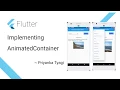 AnimatedContainer Flutter widget