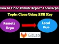 How to clone project from remote repo to local repo Using SSH Key