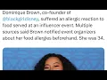 Dominique Brown BlackGirlDisney co-founder pass at influencer event accident or foul play