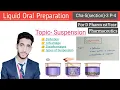 Suspensions Definition Classification Cha-5 P-5 Pharmaceutics D Pharm1stYear