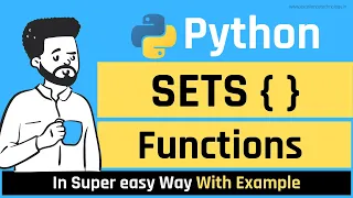 Sets Function in Python Python Tutorial In Hindi for Beginners