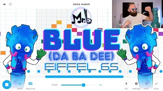 blue da ba dee on chrome music lab