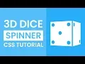 3D Dice Spinner CSS CSS Spinners CSS Tutorial