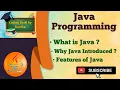 What is Java Why Java was introduced Java Features Java Programming Coding Draft by Kanika