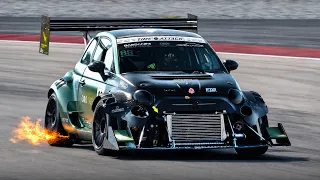 Onboard a CRAZY 600hp Fiat 500 Abarth Time Attack car feat. Sequential Gearbox & WILD Aero!