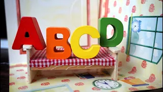 Letters Jumping on the bed Learn and Play ABCD