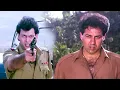 Lagu आज मैं मौत बनकर निकला हूँ रास्ता छोड़ दे पुलिस - मुझे माँ का वचन पूरा करना है | Sunny Deol Action
