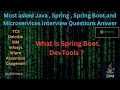 What is Spring Boot DevTools