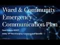 Ward Community Emergency Communications Plan
