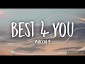 Maroon 5 | Best 4 U | Full HD (Lyrics) Music Video