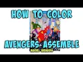 Coloring Avengers Assemble Marvel Avengers Coloring Pages for Kids Monday Mandala
