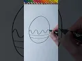 How to draw a easy Easter egg