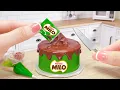 Download Lagu How to make Miniature Milo Cake in Real Life | Tiny Chocolate Cake Decorating by Miniature Cooking