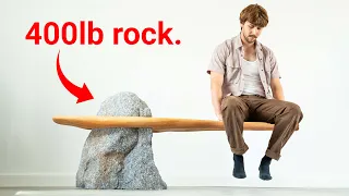 I Built Impossible Rock + Wood Furniture…