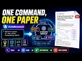 One Command One Paper AI Creates a Full Research Paper with AutoResearch