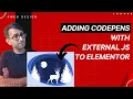 Adding a Codepen HTML CSS JS and External JS to an Elementor Page - Elementor Wordpress Tutorial