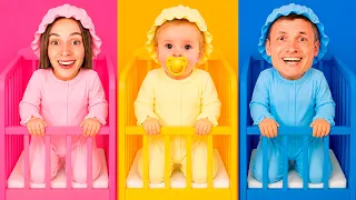 Crianças acalmam as bonecas sem acordar a mãe 🍼
