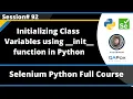 Initializing Class Variables using -