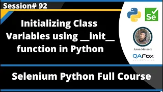 Initializing Class Variables using -