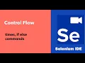 Selenium IDE - Control flow