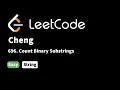 LeetCode 696 Count Binary Substrings