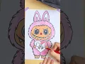 Cute Labubu Coloring Page Relaxing Art