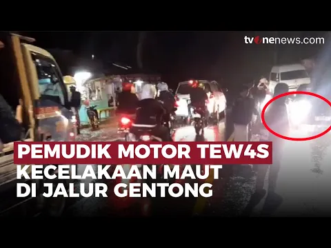 Pemudik Motor Tutup Usia, Setelah Alami Kecelakaan di Jalur Gentong Tasikmalaya