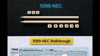 Got a 1099-NEC Where It Goes on Your Tax Return Schedule C Walkthrough