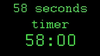 58 seconds timer