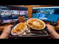 Eating at a 24 Hours Internet Cafe