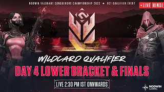 [Hindi] Valorant Conquerors Championship 2022 | Wild Card Qualifier - Day 4 | Lower Bracket & Finals