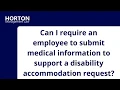 Medical Information Workplace Accommodations