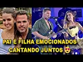 Lagu Eduardo Costa não conteve as lágrimas ao cantar com a filha na gravação do Dvd