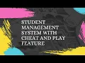 Student Management System with cheat and play feature using Java Swing