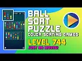 Ball Sort Puzzle - Color Sorting Games Level 744 Walkthrough 99 Moves