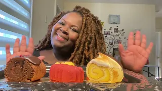 Food review Mukbang on Lilla Vanilla cake Shoppe