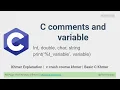 04 C Comments and C Variable - C Programming Khmer Khmer HKimhab