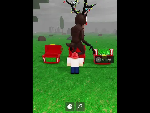 Christmas Chest in 99 Nights in the Forest 😂