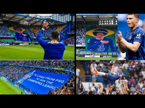 Download MP3 Thiago Silva and his family received a guard of honour after his final game for Chelsea 💙