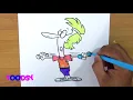 How to Color Woman Lifting Light Dumbbells Exercise Coloring Pages