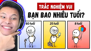 Trắc Nghiệm Vui Bạn Bao Nhiêu Tuổi📅🤔JayGray Reaction Tuổi Tâm Hồn Của Mỗi Người Là Bao Nhiêu❓