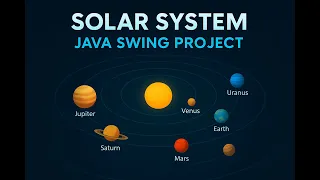 Solar System Animation in Java Swing Complete GUI Project Tutorial
