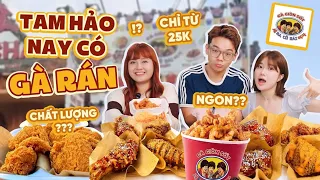 Gà rán TAM HẢO có gì ngon mà hot ầm ầm TikTok??: 3 cô gái chán hồng trà, đi bán gà 😂