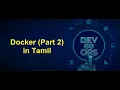 DevOps - Docker Part 2 in Tamil Greens Technologys