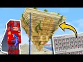 I Built a Pyramid that Crafts UNLIMITED Fireworks in my Forever Minecraft World
